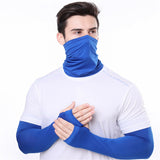 Ice Silk Sleeve Mask Headscarf UV Protection