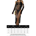 See-through Side Slit Hollow Mesh Loose Summer Beachwear Cover-Ups