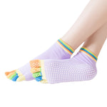 5 Finger Non-slip Yoga  Pilates Toe Socks