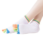 5 Finger Non-slip Yoga  Pilates Toe Socks