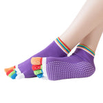 5 Finger Non-slip Yoga  Pilates Toe Socks