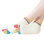 5 Finger Non-slip Yoga  Pilates Toe Socks