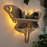 Moon Butterfly Wooden Essential Oil Display Shelf