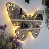 Moon Butterfly Wooden Essential Oil Display Shelf