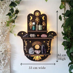 Moon Butterfly Wooden Essential Oil Display Shelf