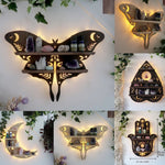 Moon Butterfly Wooden Essential Oil Display Shelf